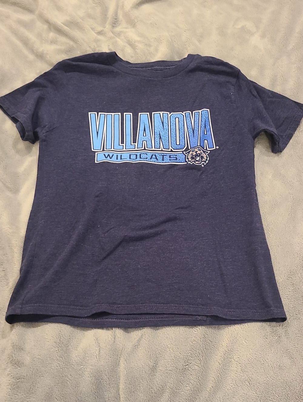Rivalry Threads Kids Navy Blue Villanova Wildcats Tee with Light Blue Logo